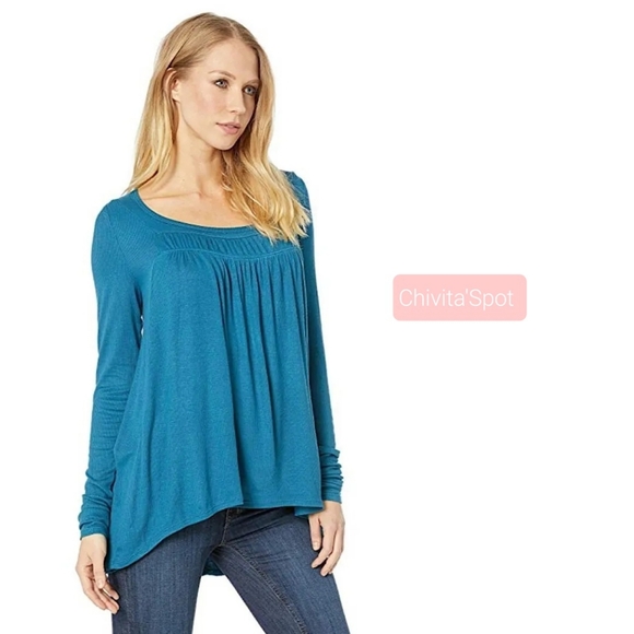 🆕️🏷 Free People We The Free Love Valley Tunic Top - Aquatic - XS - Picture 4 of 10